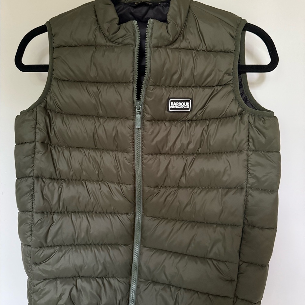 Barbour Olive Quilted Vest